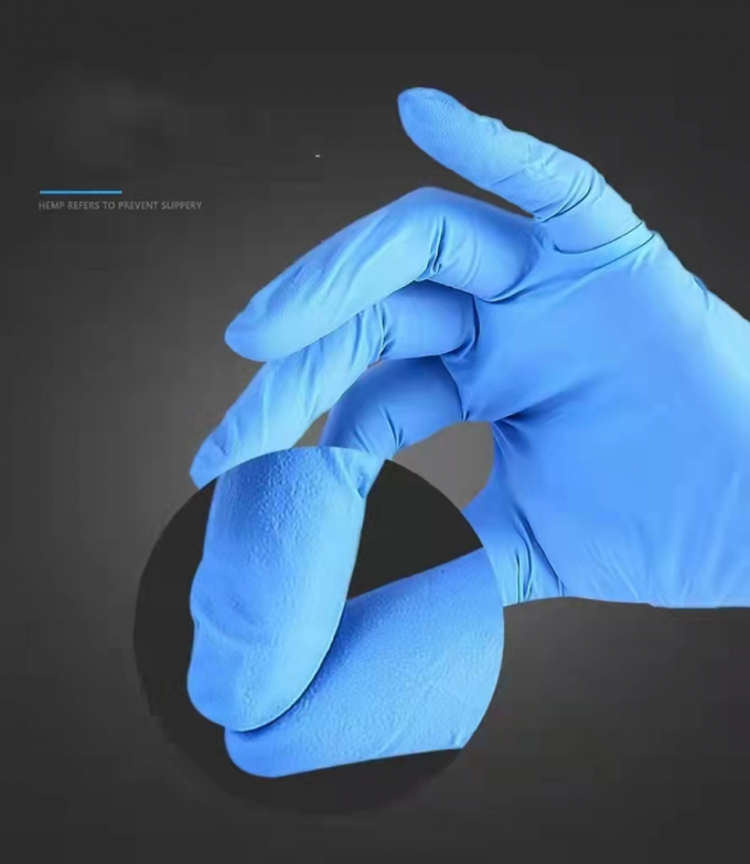 ASTM D6319 L Nitrile Examination Gloves , XL Nonsterile Disposable