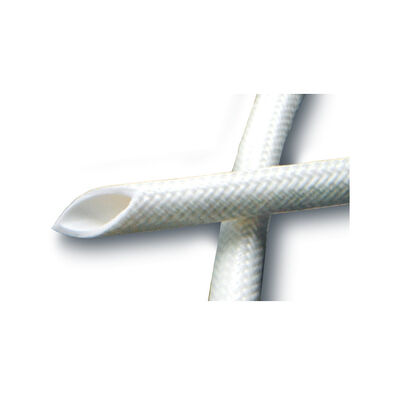 Excellent Tear Strength Silicone Fiberglass Sleeve 50mm Width Heat Resistant Insulation Sleeve Ideal for Cable Harness and Wire Protection