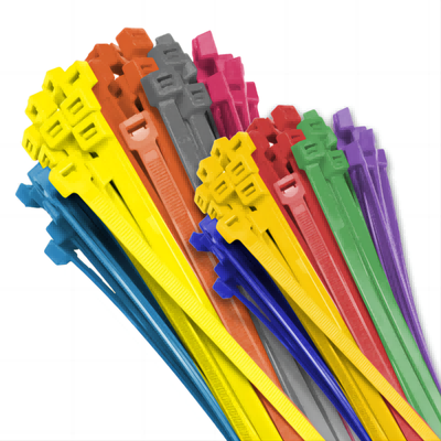 Self-Locking UL94V2 Flame Retardant Nylon Cable Ties with Customizable Lengths 60mm-1200mm for Secure Bundling