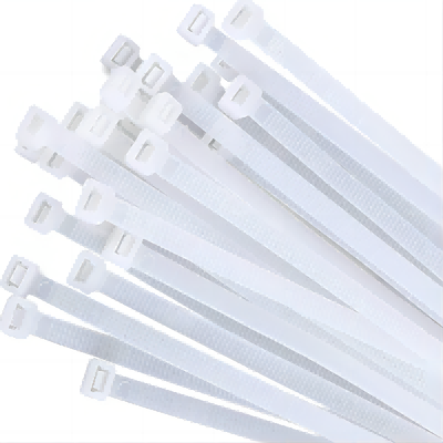 Nylon Cable Ties with Tensile Strength Exceeding 98 N and UL94V2 Flame Class Featuring Self-locking Ratchet