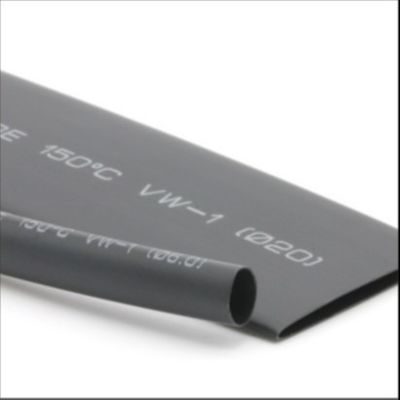 2.4mm Heat Shrink Insulation Tube Fluoroelastomer , Black Thin Wall Polyolefin Heat Shrink Tubing