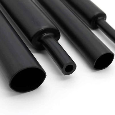 Black 13mm Heat Shrink Tubing Cross Linked PE Dual Wall Adhesive