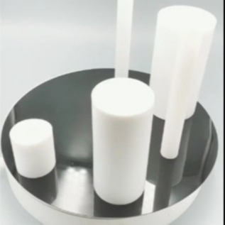 Moulding PTFE Round Rod 300mm , White Graphite Filled PTFE Rod