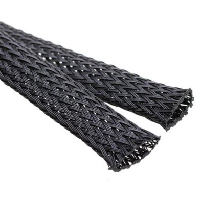 Good price Environment friendly PET high flame-retardant expandable braided sleeving 25inch suitable for automotive wire harnesses and anti-chew home and office wire management online