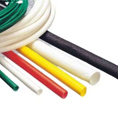 Good price Excellent Aging Resistance Silicone Fiberglass Sleeve with High Flexibility and 200°C Rated Temperature for Industrial Insulation online